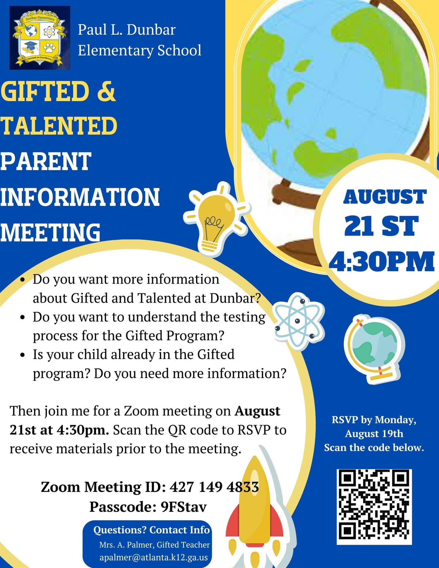 Gifted and Talented Parent Information Meeting